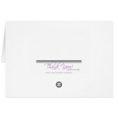 Roze Chevron Brown Stripe, aangepast bedankt voor  (Achterkant Horizontaal)