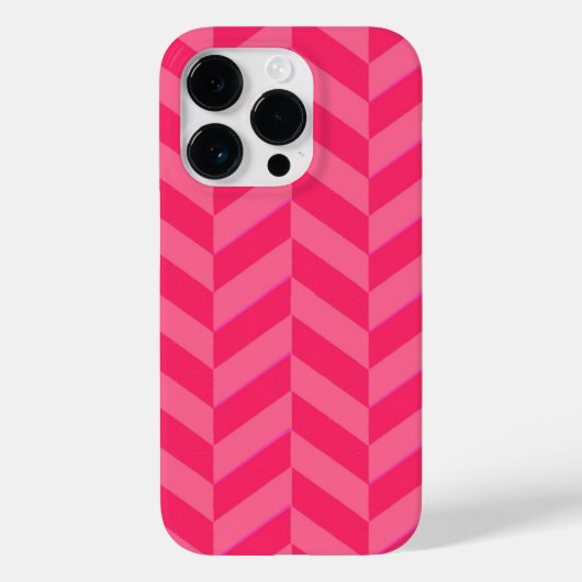 Roze Chevron Chic en beschermend Hoesje (Achterkant)