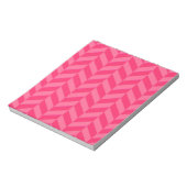 Roze Chevron Chic en Functioneel Schrijven Pad Notitieblok (Linkerzijde)