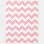 Roze Chevron Fleece Deken (Voorkant)