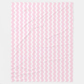 Roze Chevron Fleece Deken (Voorkant)