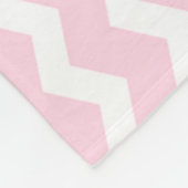 Roze Chevron Fleece Deken (Hoek)