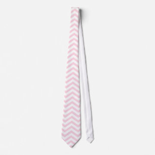 Roze Chevron Girly Patroon Stropdas