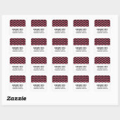 Roze Chevron Glitter Afstuderen Stickers (Vel)