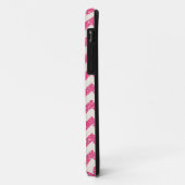 Roze Chevron Glitter iPhone Case (Achterkant/links)