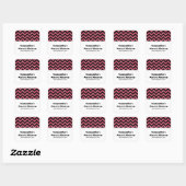 Roze Chevron Glitter Sweet 16 Stickers (Vel)
