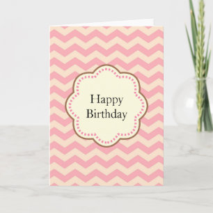 Roze Chevron Kaart