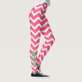 Roze Chevron leggings (Rechts)