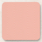 roze chevron onderzetter (Voorkant)