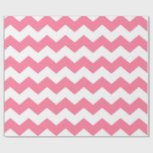 Roze Chevron Pattern Cadeaupapier (Vlak)