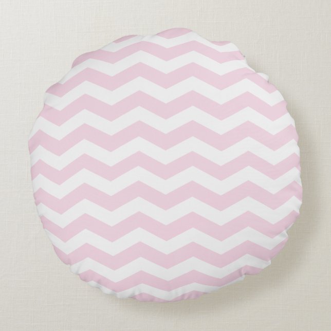 Roze Chevron Pattern Kussens (Achterkant)