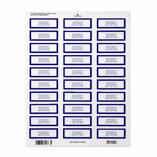 Roze Chevron Return Label (Full Sheet)