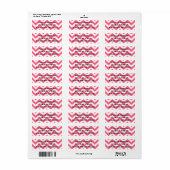 Roze Chevron Return Label (Full Sheet)
