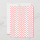 Roze Chevron, Spa verjaardagsfeest uitnodiging (Achterkant)