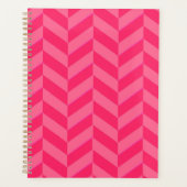 Roze Chevron Stijlvol Planner (Voorkant)