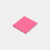 Roze Chevron Stijlvolle Sticky Notes voor Organise (Schuin)