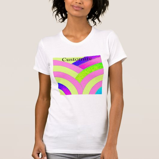 Roze chevron Thunder_Cove T-shirt (Voorkant)