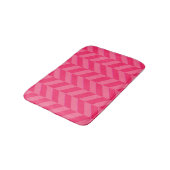 Roze Chevron Tribal Zig Zag Stripes Patroon Modern Badmat (Gekanteld)