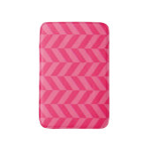 Roze Chevron Tribal Zig Zag Stripes Patroon Modern Badmat (Voorkant Verticaal)