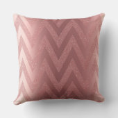 Roze Chevronglitter Bruidsmeisjesfeest Kussen (Achterkant)