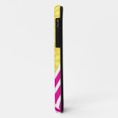 Roze Chevrons met anker Case-Mate iPhone Case (Achterkant/links)