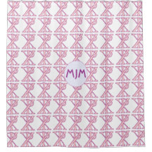 Roze Chi Ro kruis betegeld monogram