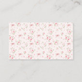 Roze Chic Bow Rozen Baby Meisje Douche Luier Raffl Informatiekaartje (Achterkant)