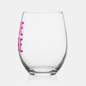 Roze Chic Bruidsstam Bruidsfeest Wijnglas Zonder Voet (Links)
