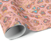 Roze Chic Faux Folie Gold & Opal Cadeaupapier (Rol Hoek)
