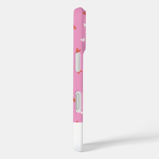 Roze Chic Monogram Initiaal iPhone 16 Hoesje (Achterkant / Rechts)