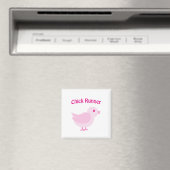 Roze Chick Runner Magneet (Insitu (Vaatwasser))