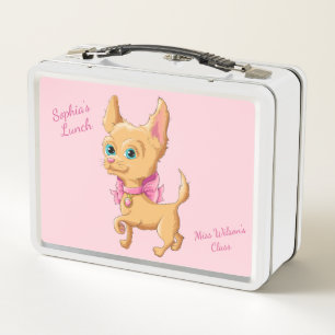 Roze Chihuahua Lunch Box