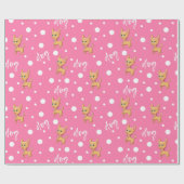 Roze Chihuahua-pakpapier Cadeaupapier (Vlak)