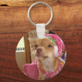 roze chihuahua sleutelhanger (Voorkant)