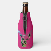 Roze Chihuahua thema fles koeler (Fles Achterkant)