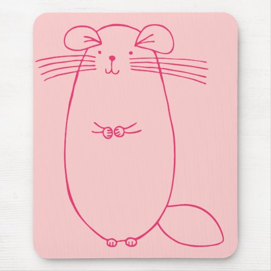 Roze Chinchilla Muismat (Voorkant)