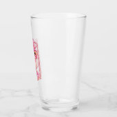 Roze Chinese draak Glas (Links)