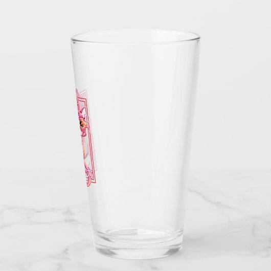 Roze Chinese draak Glas (Links)