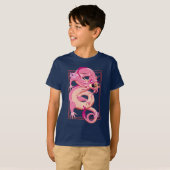 Roze Chinese draak T-shirt (Voorkant volledig)