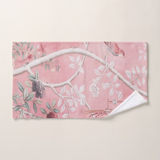 Roze Chinoiserie 3 Stuk Luxe Bad Handdoek (Handdoek)