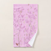 Roze Chinoiserie 3 Stuk Luxe Bad Handdoek (Handdoek)