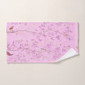 Roze Chinoiserie 3 Stuk Luxe Bad Handdoek (Handdoek)