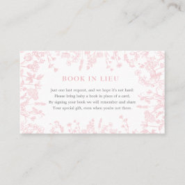 Roze Chinoiserie bloemenboek in Lieu, spel Visitekaartje