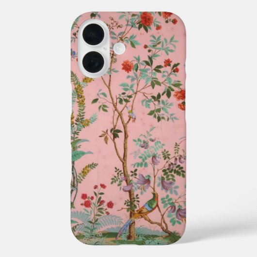 Roze Chinoiserie Case-Mate iPhone Case (Achterkant)