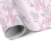 Roze Chinoiserie Chinese Decoupage Cadeaupapier (Rol Hoek)