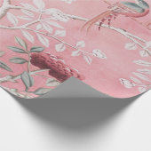 Roze Chinoiserie Chinese Decoupage Cadeaupapier (Hoek)