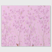 Roze Chinoiserie Chinese Decoupage Cadeaupapier (Vlak)