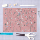 Roze Chinoiserie Chinese Decoupage Tissuepapier (Craft)