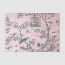 Roze Chinoiserie Chinese Decoupage