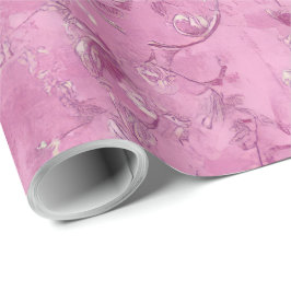 Roze Chinoiserie Decoupage Cadeaupapier